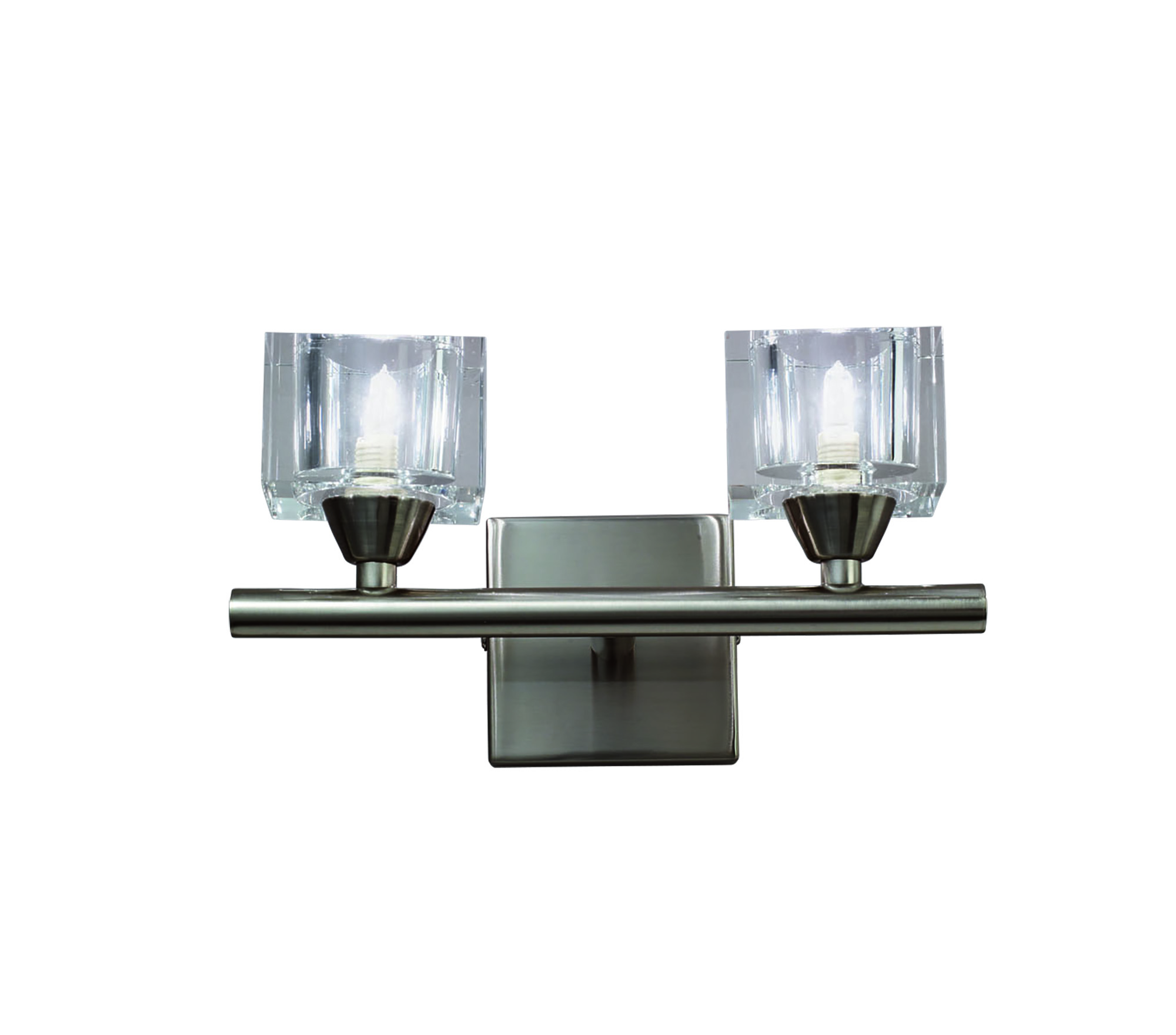 M2364SN  Cuadrax SN Switched Wall Lamp 2 Light SN (0004030)